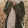 Della alpakkasekoitehuivi, beige
