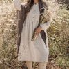 Editha pellavamekko, beige check