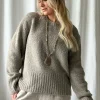 Feel me neule, taupe
