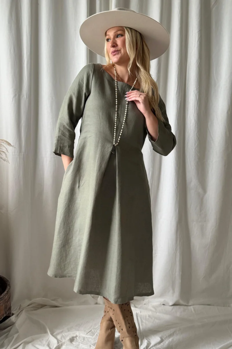 Gisela pellavamekko, camo
