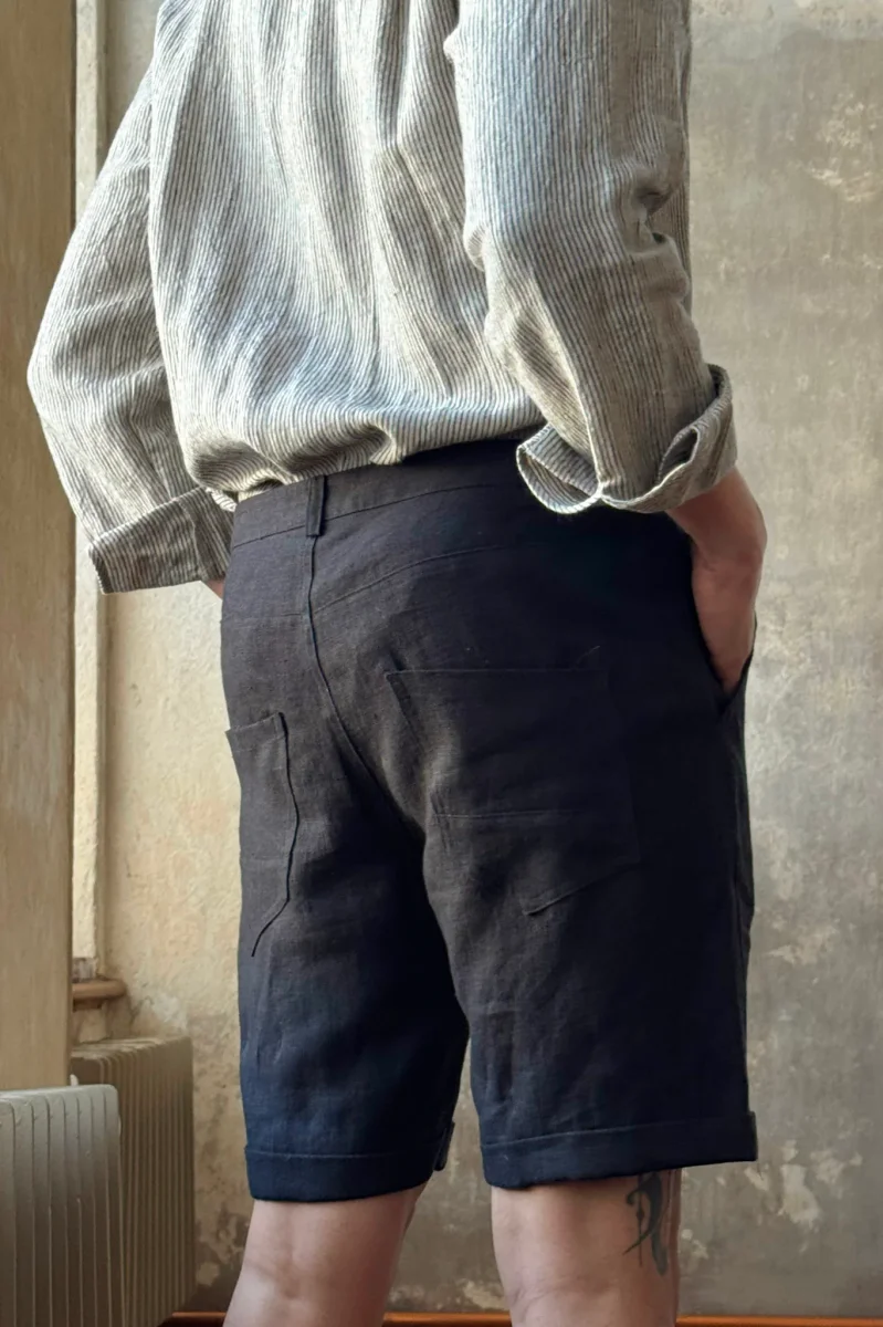 John pellavashortsit, musta - Image 4
