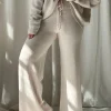 Lounge neulehousut, light beige