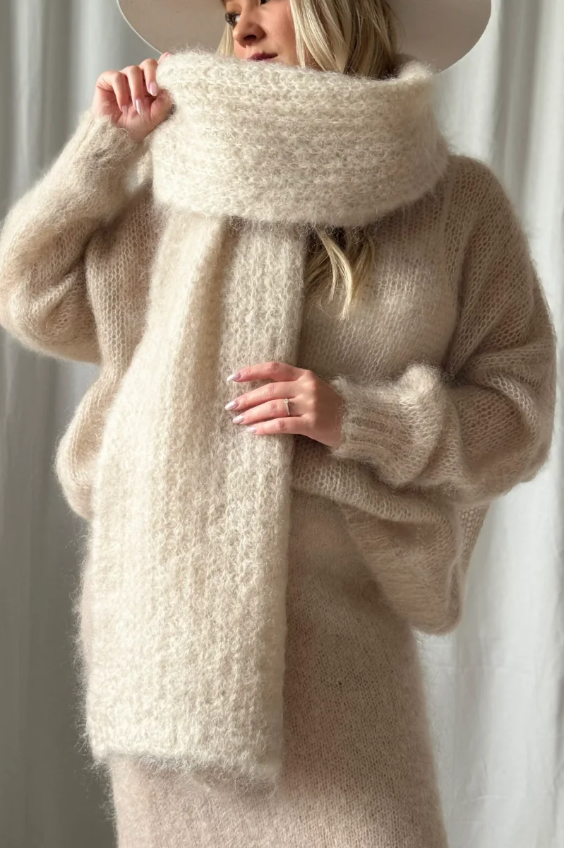 Magic mohairhuivi, beige