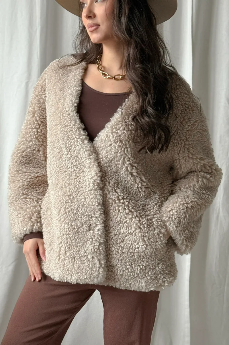 Malin tekoturkki, beige