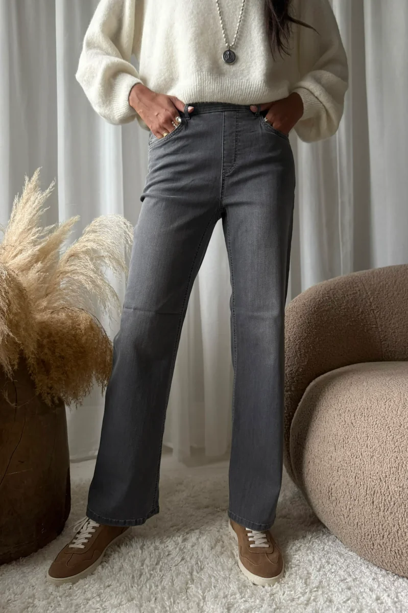 Melli flared leg farkut, slate grey