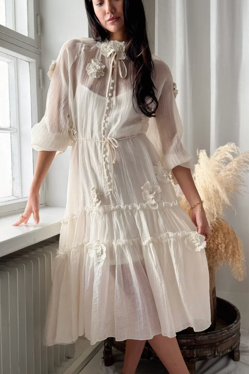 Monique mekko, valkoinen - Image 2
