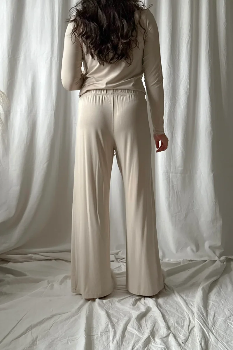 Bamboo Relax housut, beige - Image 5