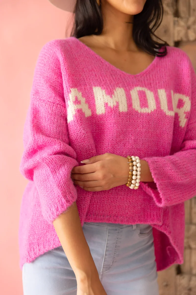 Amour neule, pink - Image 3