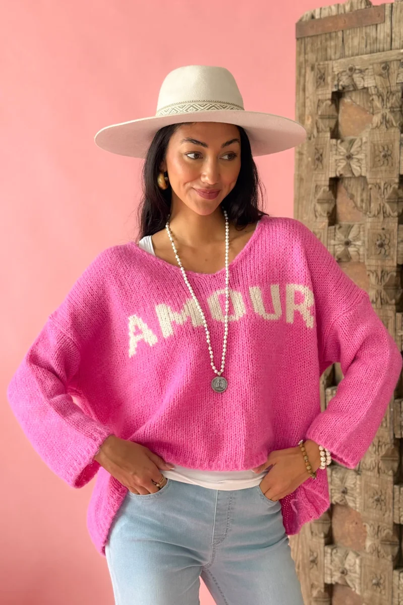 Amour neule, pink - Image 6