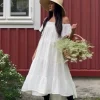 Cocomaya puuvillamekko, valkoinen