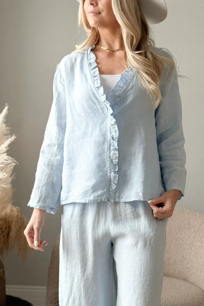 Essie pellavapaita, vaaleansininen