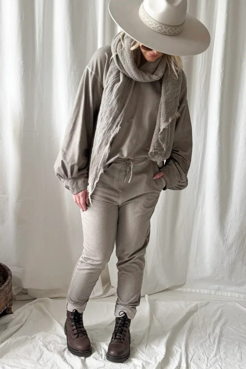 Happy Soul collegehousut, taupe - Image 6