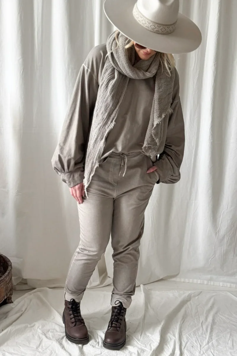 Happy Soul collegehousut, taupe - Image 3
