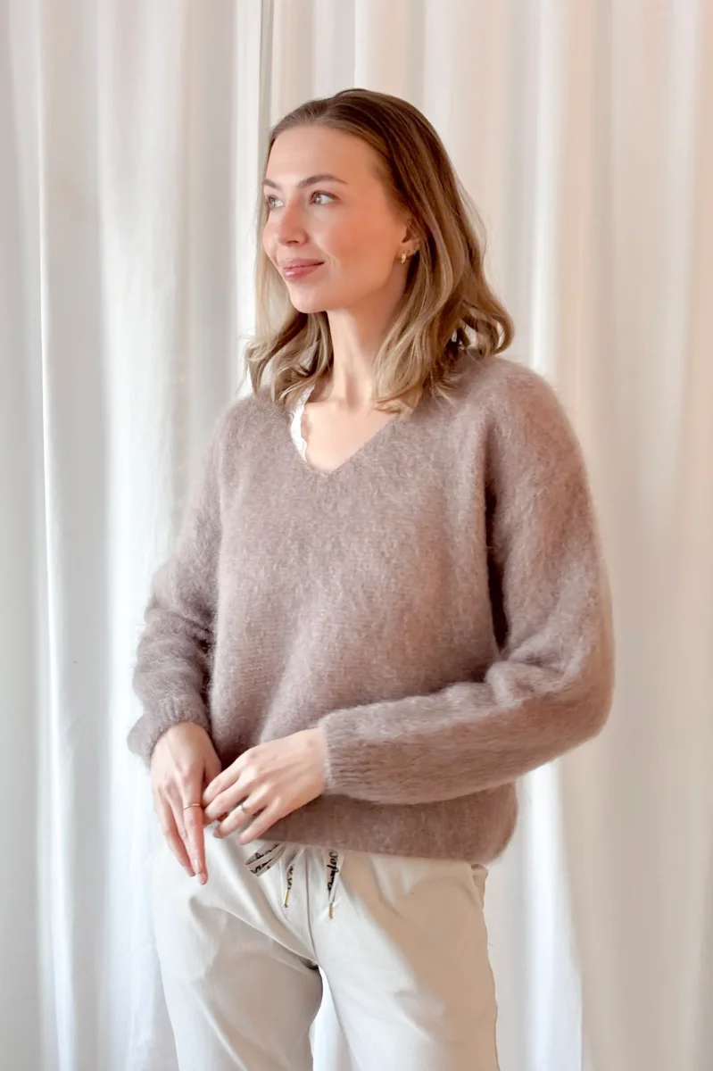 Mohair heaven neule, taupe