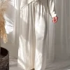 Satin Love satiinihousut, off white