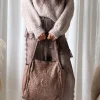 Boho Vintage nahkalaukku, taupe